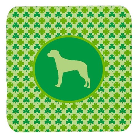 Carolines Treasures Rhodesian Ridgeback Lucky Shamrock Foam Coasters- Set of 4 SDK1070-C-FC